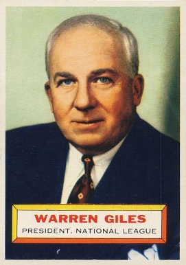 1956 Topps Warren Giles #2 Baseball Card