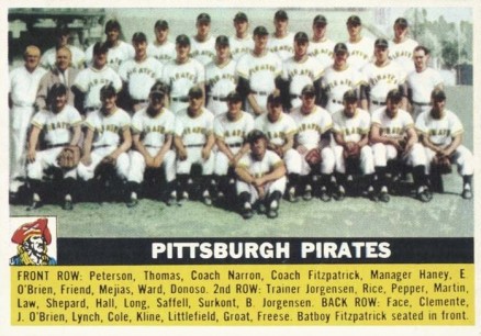 1956 Topps Pittsburgh Pirates #121w Baseball Card