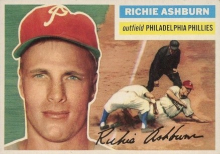 1956 Topps Richie Ashburn #120w Baseball Card