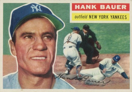 1956 Topps Hank Bauer #177w Baseball Card