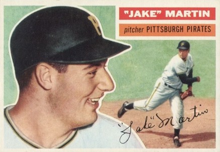 1956 Topps Jake Martin #129w Baseball Card