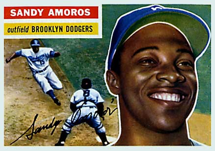 1956 Topps Sandy Amoros #42 Baseball Card