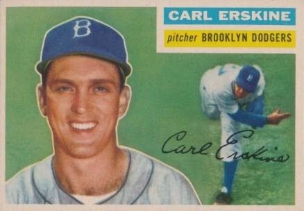1956 Topps Carl Erskine #233 Baseball Card