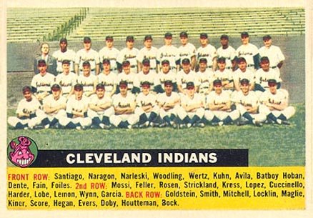1956 Topps Cleveland Indians #85wc Baseball Card