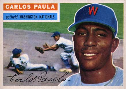 1956 Topps Carlos Paula #4 Baseball Card