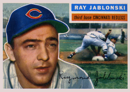 1956 Topps Ray Jablonski #86 Baseball Card