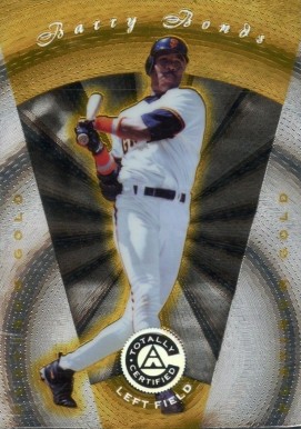1997 Pinnacle Totally Certified Barry Bonds #1 Baseball Card