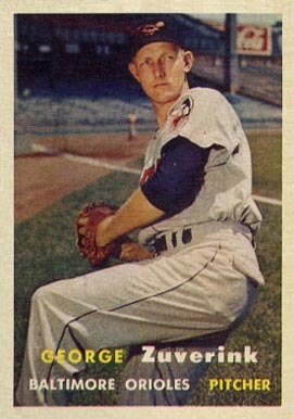 1957 Topps George Zuverink #11 Baseball Card