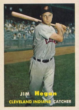 1957 Topps Jim Hegan #136 Baseball Card
