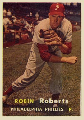 1957 Topps Robin Roberts #15 Baseball Card