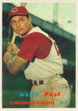 1957 Topps Wally Post #157 Baseball Card