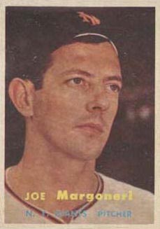 1957 Topps Joe Margoneri #191 Baseball Card