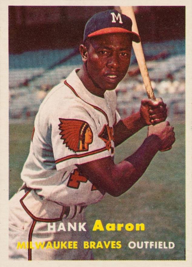 1957 Topps Hank Aaron #20 Baseball Card