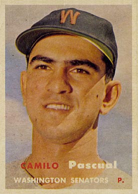 1957 Topps Camilo Pascual #211 Baseball Card