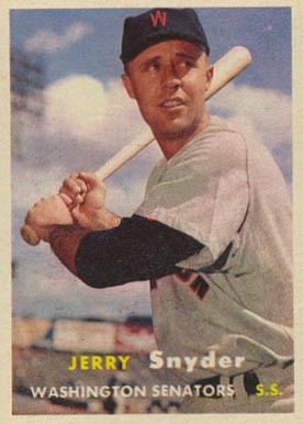 1957 Topps Jerry Snyder #22 Baseball Card