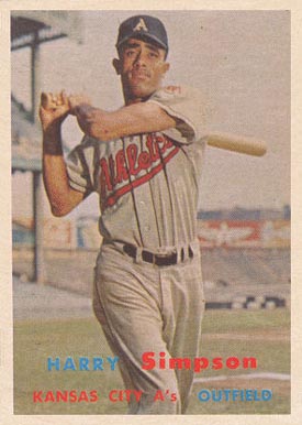 1957 Topps Harry Simpson #225 Baseball Card