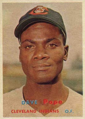 1957 Topps Dave Pope #249 Baseball Card