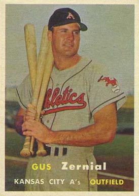 1957 Topps Gus Zernial #253 Baseball Card