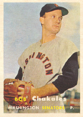 1957 Topps Bob Chakales #261 Baseball Card