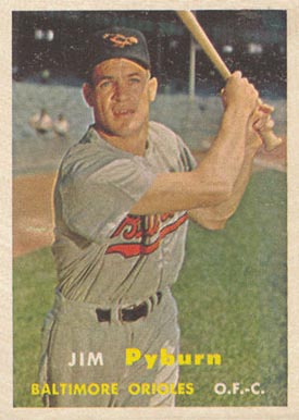 1957 Topps Jim Pyburn #276 Baseball Card