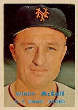 1957 Topps Windy McCall #291 Baseball Card