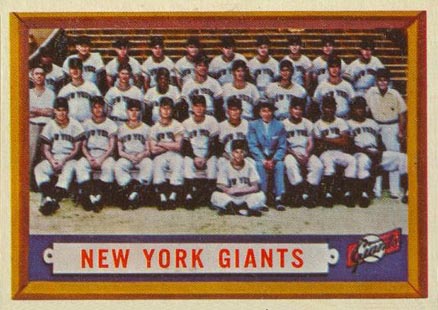 1957 Topps New York Giants #317 Baseball Card