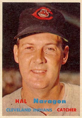 1957 Topps Hal Naragon #347 Baseball Card