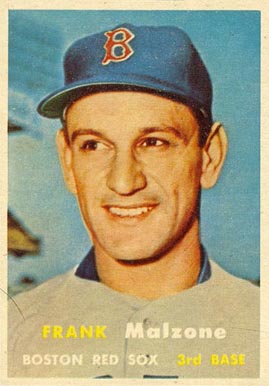 1957 Topps Frank Malzone #355 Baseball Card