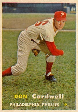 1957 Topps Don Cardwell #374 Baseball Card