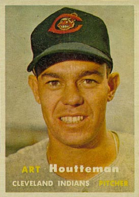 1957 Topps Art Houtteman #385 Baseball Card