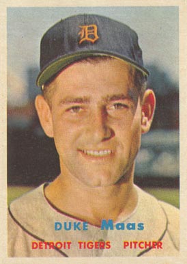 1957 Topps Duke Maas #405 Baseball Card