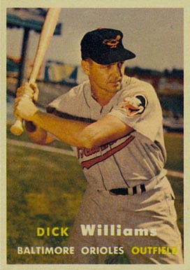 1957 Topps Dick Williams #59 Baseball Card