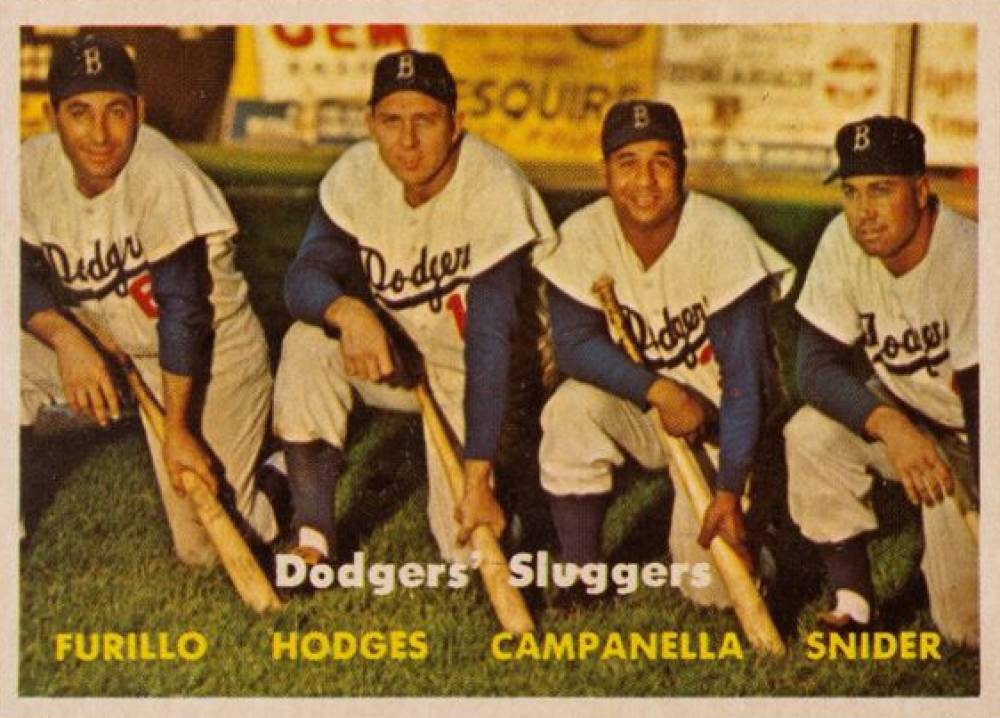 1957 Topps Dodgers' Sluggers #400 Baseball Card
