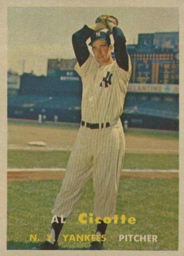 1957 Topps Al Cicotte #398 Baseball Card