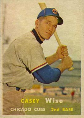 1957 Topps Casey Wise #396 Baseball Card