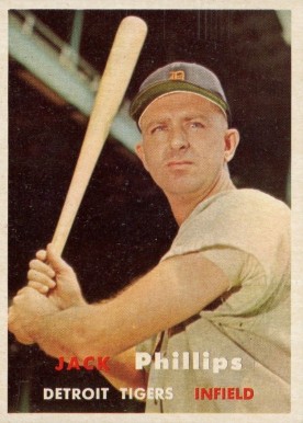1957 Topps Jack Phillips #307 Baseball Card