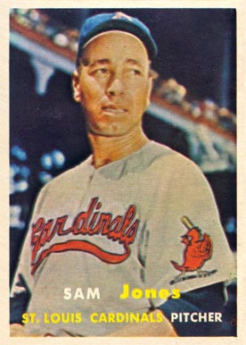 1957 Topps Sam Jones #287 Baseball Card