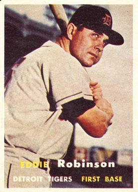 1957 Topps Eddie Robinson #238 Baseball Card