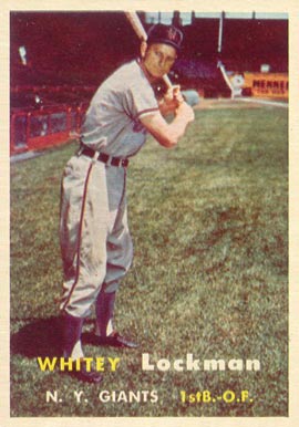 1957 Topps Whitey Lockman #232 Baseball Card