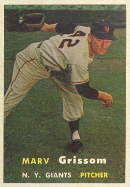 1957 Topps Marv Grissom #216 Baseball Card