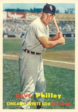 1957 Topps Dave Philley #124 Baseball Card