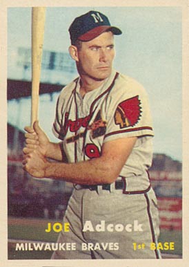 1957 Topps Joe Adcock #117 Baseball Card