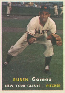 1957 Topps Ruben Gomez #58 Baseball Card