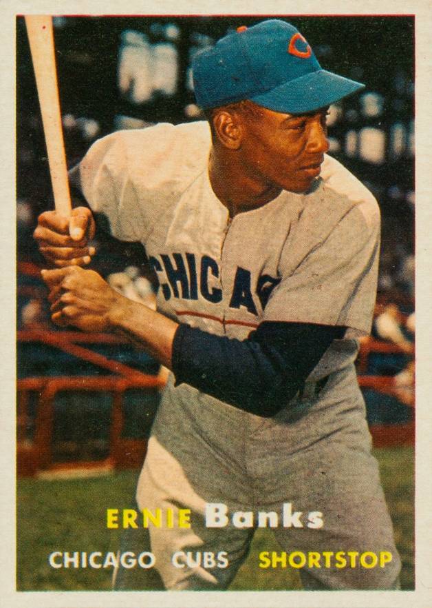 1957 Topps Ernie Banks #55 Baseball Card
