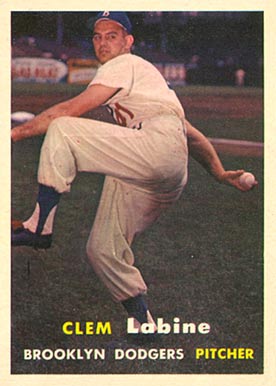 1957 Topps Clem Labine #53 Baseball Card