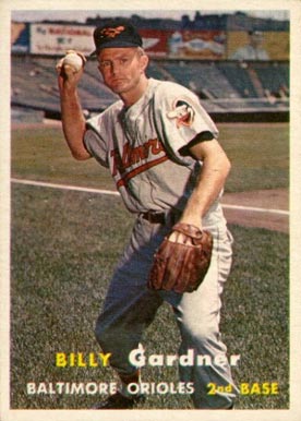1957 Topps Billy Gardner #17 Baseball Card