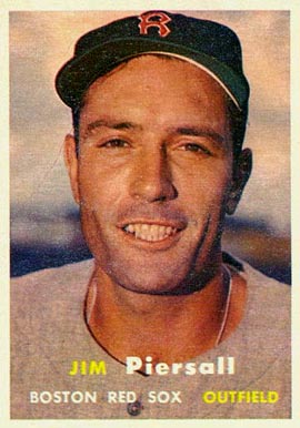1957 Topps Jim Piersall #75 Baseball Card