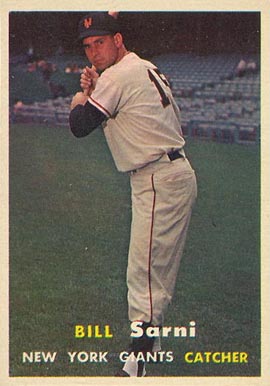1957 Topps Bill Sarni #86 Baseball Card