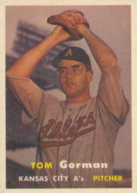 1957 Topps Tom Gorman #87 Baseball Card