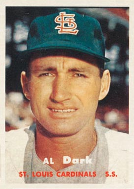 1957 Topps Al Dark #98 Baseball Card